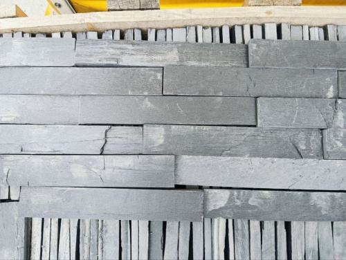 Плитка чёрная из натурального камня фасадная 30 см * 5 см, толщина 7 мм -30 мм купить в Кемеровской области