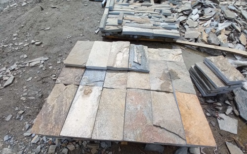 Плитка пилёная златолит Уральский для фасада купить в Кемеровской области